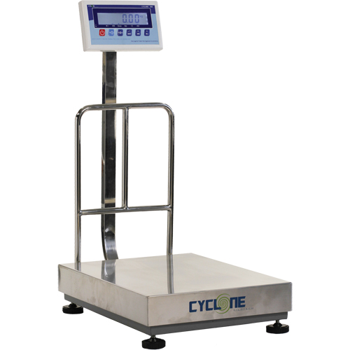 Cyclone 300 Bench and Platform Scale, 600 lbs. / 300 kg Capacity, 17-3/4" L x 23-3/5" W Nassau Supply