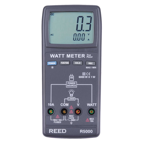 Wattm&egrave;tre v.e.v. avec certificat de calibration Nassau Supply