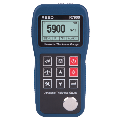 Jauge d'&eacute;paisseur ultrasonique avec certificat de calibration, Affichage Num&eacute;rique, Ultrason, gamme de 0,03" - 15,7" (0,65 mm - 400 mm) Nassau Supply