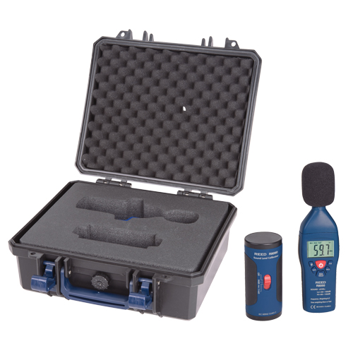 Sound Level Meter and Calibrator Kit, 30 - 130 dB Measuring Range Nassau Supply