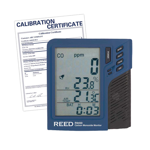 Carbon Monoxide Monitor with Temperature & Humidity with Calibration Certificate Nassau Supply