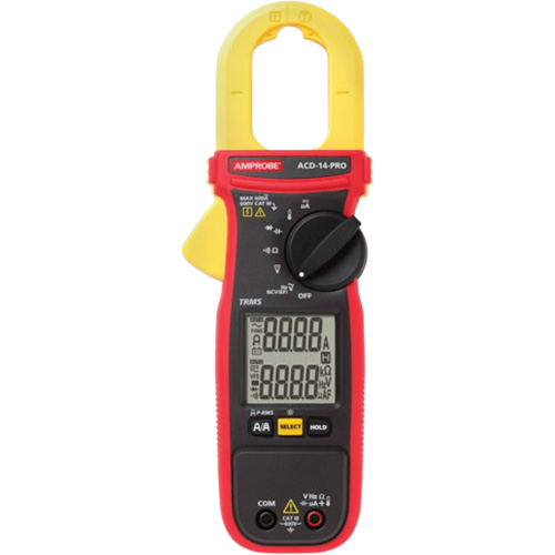 ACD-14-PRO Clamp-On TRMS Multimeter with Dual Display, AC/DC Voltage, AC Current Nassau Supply