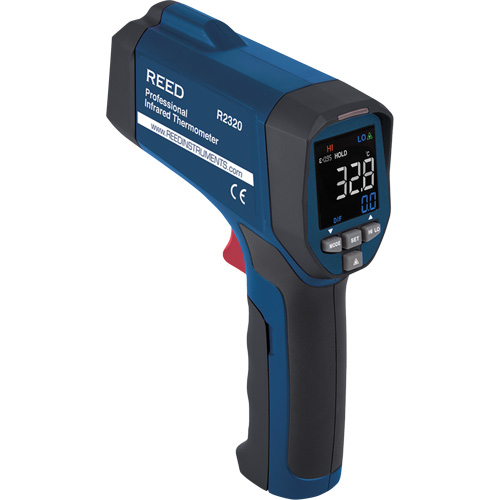 Professional Infrared Thermometer, -26 - 1472° F ( -32 - 800° C ), 30:1, Adjustable Emmissivity Nassau Supply