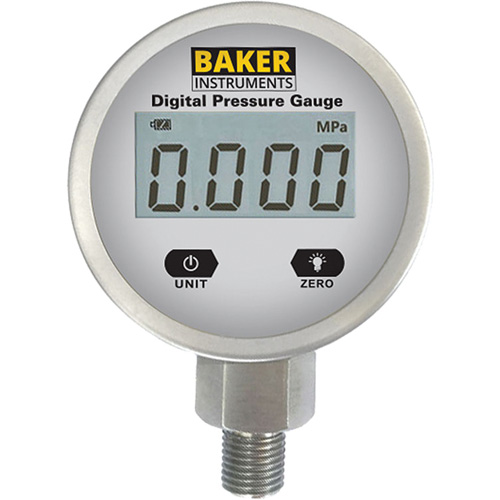 B5000 Series Pressure Gauge, 2-1/2" , 0 - 100 psi/0-690 kPa, Bottom Mount, Digital Nassau Supply