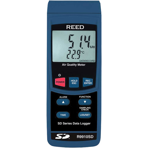 Data Logging Indoor Air Quality Meter with Calibration Certificate Nassau Supply