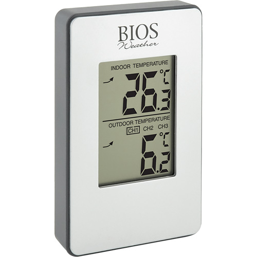 Thermom&egrave;tre sans fil int&eacute;rieur/ext&eacute;rieur, Sans contact, Analogique, 31-158°F (-35-70°C) Nassau Supply
