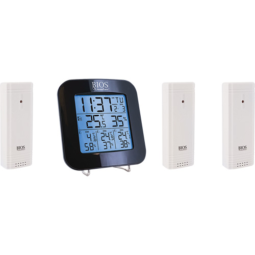 Station m&eacute;t&eacute;orologique sans fil avec 3 capteurs, Sans contact, Num&eacute;rique, 40-158°F (-40-70°C) Nassau Supply