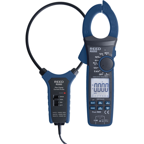 True RMS Clamp Meter Kit, AC/DC Voltage, AC/DC Current Nassau Supply