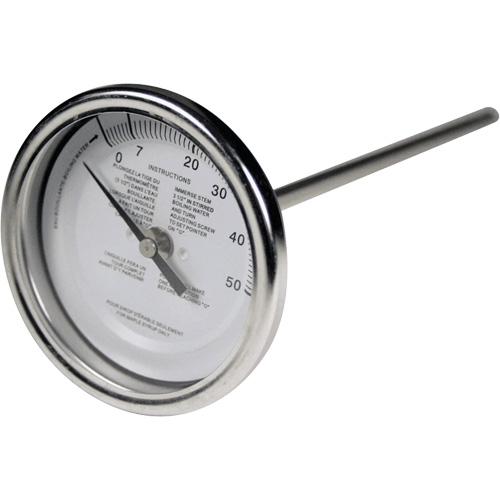 5" Maple Syrup Stem Thermometer, Contact, Analogue Nassau Supply