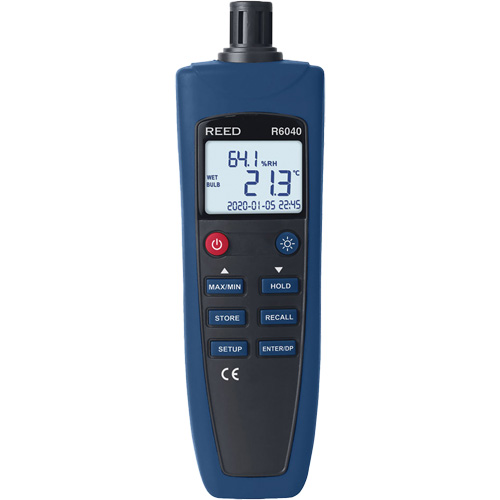Psychrometer/Thermo-Hygrometer, 0% - 99.9% RH, -4°- 158° F ( -20° - 70° C ) Nassau Supply