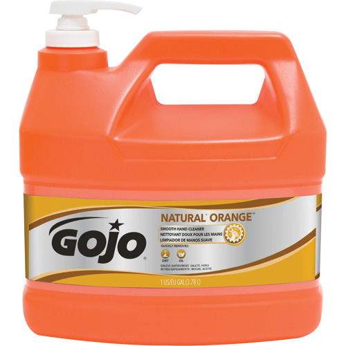 Natural Orange Hand Cleaner, Cream, 3.78 L, Jug, Citrus/Orange Nassau Supply