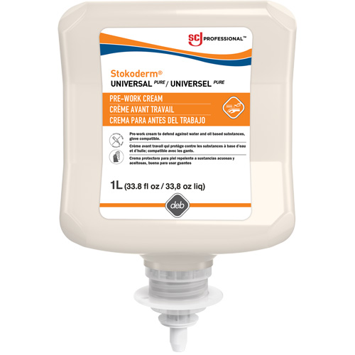 Cr&egrave;me sans silicone &agrave; appliquer avant de travailler Emulsion, Cartouche en plastique, 1000 ml Nassau Supply