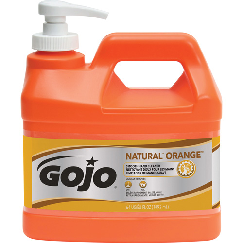 Natural Orange Hand Cleaner, Cream, 1.89 L, Pump Bottle, Citrus/Orange Nassau Supply
