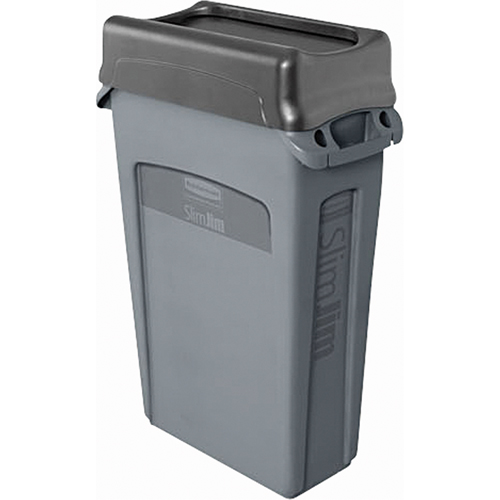 Slim Jim&reg; Container with Venting Channels, Plastic, 23 US gal. Nassau Supply