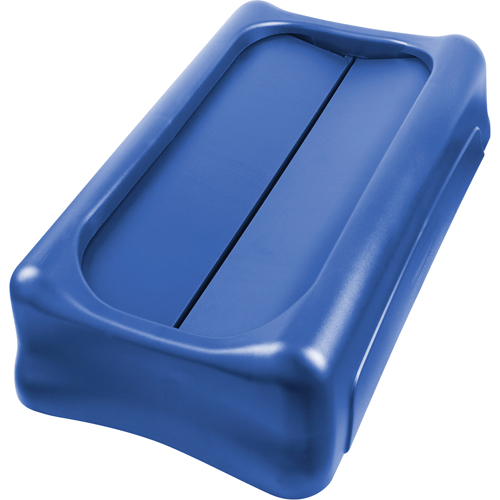 Slim Jim&reg; Waste Receptacle Lid, Swing Lid, Plastic, Fits Container Size: 22" x 11" Nassau Supply