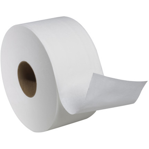 Advanced Soft Mini Toilet Paper, Jumbo Roll, 2 Ply, 751' Length, White Nassau Supply