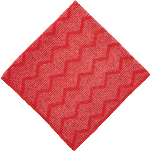 Chiffon de nettoyage Hygen , Microfibre, Rouge Nassau Supply