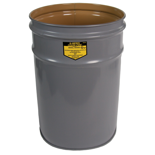 Cease-Fire&reg; Grey Smoking Receptacle Drum Nassau Supply