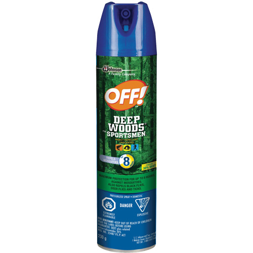 OFF! Deep Woods&reg; Sportsmen Insect Repellent, 30% DEET, Aerosol, 230 g Nassau Supply