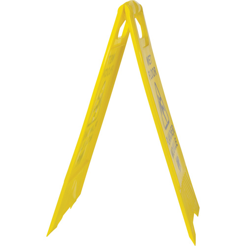 Safety Wet Floor Sign, Bilingual with Pictogram Nassau Supply