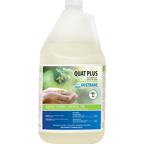 D&eacute;sinfectants et nettoyants Quat Plus, 4 L, Cruche Nassau Supply