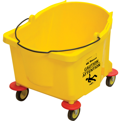 Seau pour vadrouille, Capacit&eacute; de 9.5 gal. US (38 pintes), Jaune Nassau Supply
