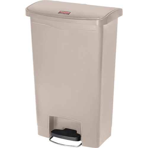 Slim Jim&reg; Waste Container, Resin, 13 US gal. Capacity Nassau Supply