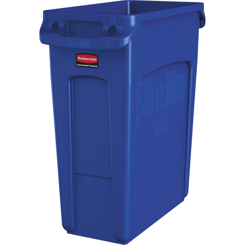 Slim Jim&reg; Vented Containers, Deskside, Polyethylene, 16 US gal. Nassau Supply