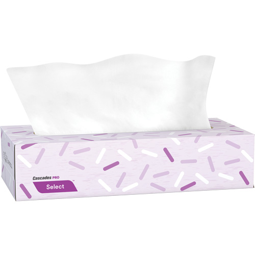 Papier-mouchoir Pro Select, 2 pli, 7,3" lo x 8,1" la, 100 feuilles/boîte Nassau Supply