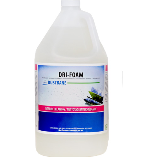 Shampooing pour tapis & meubles rembourr&eacute;s avec un appareil &agrave; brosse rotative Dri-Foam, 5 L, Cruche Nassau Supply