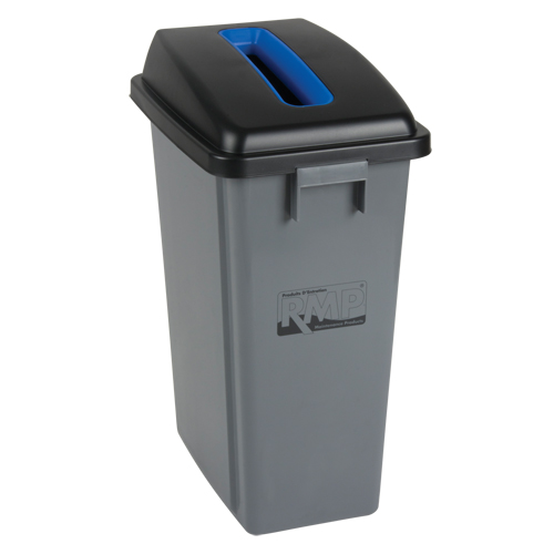 Bac &agrave; d&eacute;chets et de recyclage avec couvercle de classification, Plastique, 16 gal. US Nassau Supply