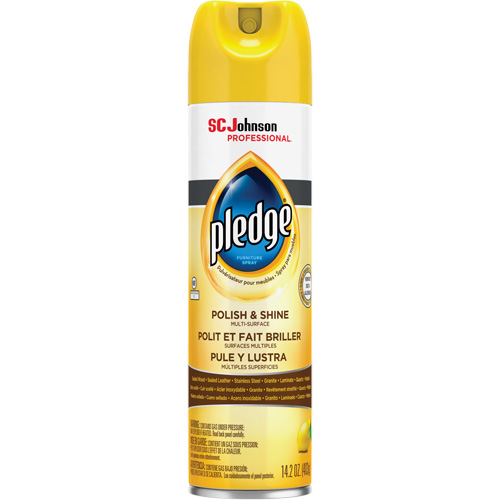Pledge&reg; Lemon Furniture Polish, 14.2 oz., Aerosol Can Nassau Supply