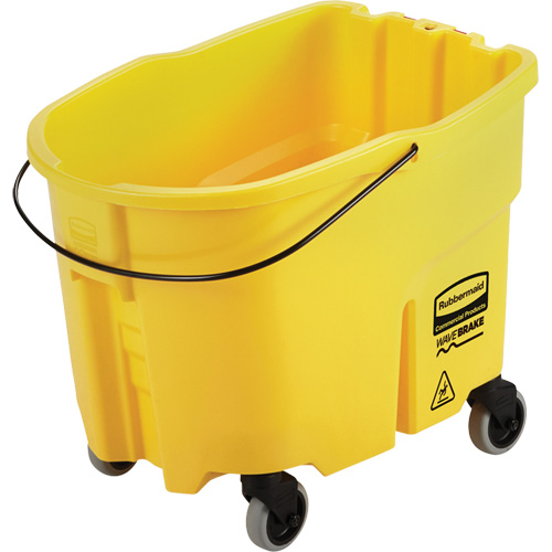 Wavebrake&reg; Mop Bucket, 8.75 US Gal. (35 qt.) Capacity, Yellow Nassau Supply