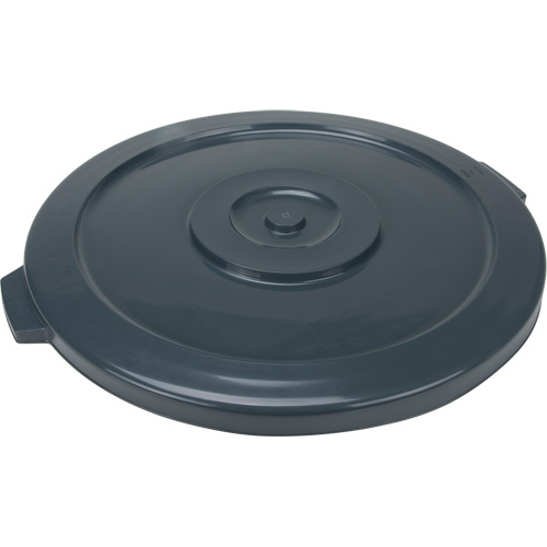 Couvercle pour contenant &agrave; d&eacute;chets, Couvercle plat, Plastique/Poly&eacute;thyl&egrave;ne, Convient aux contenants 24" dia. Nassau Supply