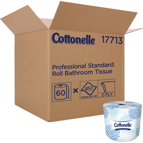 Kleenex&reg; Cottonelle&reg; Toilet Paper, 2 Ply, 451 Sheets/Roll, 150' Length, White Nassau Supply