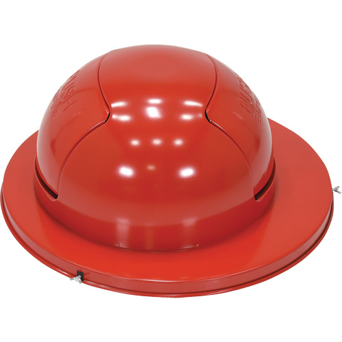 Drum Waste Disposal Top, Dome Lid, Metal, Fits Container Size: 23-1/2" Dia. Nassau Supply