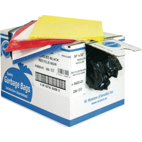 Industrial Garbage Bags, 3X Strong, 35" W x 50" L, 2.7 mils, Orange Nassau Supply