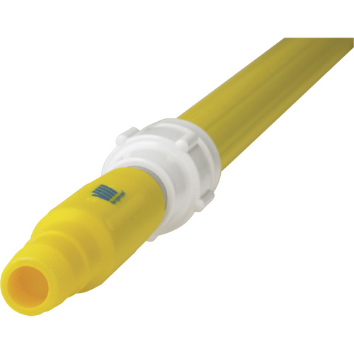 Manche de brosse pour plateforme, Brosse/Support &agrave; tampon, Jaune, T&eacute;lescopique, 62"-113" lo Nassau Supply