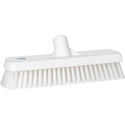 Brosse &agrave; r&eacute;curer pour planchers et murs, Crins Ferme, 12", Polyester, Blanc Nassau Supply