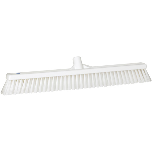 Balai-brosse &agrave; soies combin&eacute;es, Crins Cors&eacute;/Fin, 24", Polyester, Blanc Nassau Supply