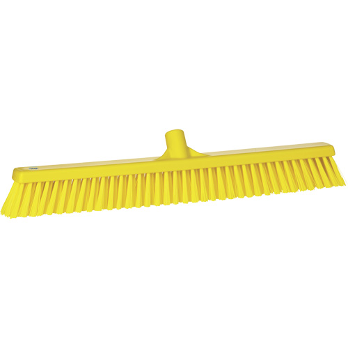 Balai-brosse &agrave; soies combin&eacute;es, Crins Cors&eacute;/Fin, 24", Polyester, Jaune Nassau Supply