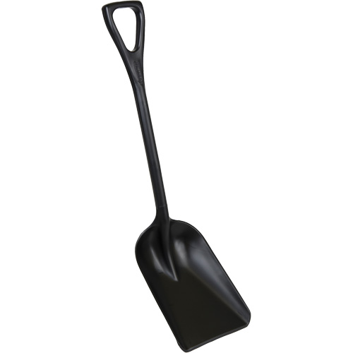 Pelle hygi&eacute;nique monopi&egrave;ce, Lame 10" x 6", Longueur de 37-1/2", Plastique, Noir Nassau Supply
