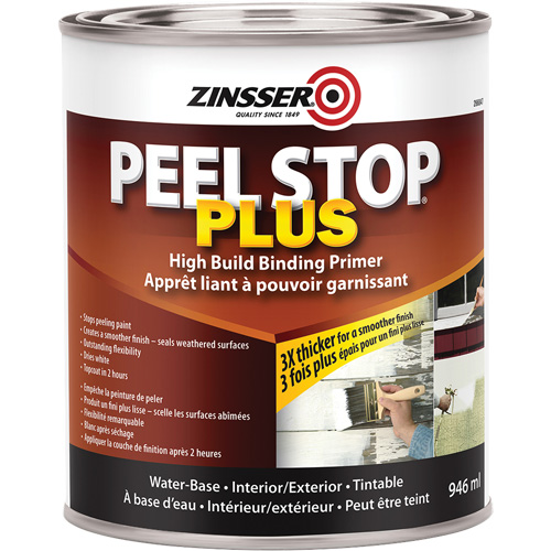 Couche primaire avec liant Plus High Build Peel Stop, 946 ml, Canette, Blanc Nassau Supply