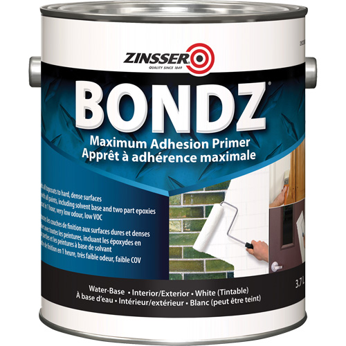 Appr&ecirc;t &agrave; adh&eacute;rence maximale Bondz, 3,78 L, Gallon, Blanc Nassau Supply