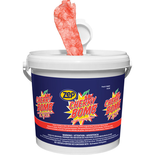 Cherry Bomb Heavy-Duty Hand Cleaner Wipes Nassau Supply