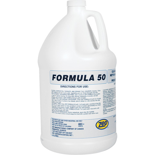 Formula 50 Heavy-Duty Alkaline Cleaner, 4 L, Jug Nassau Supply