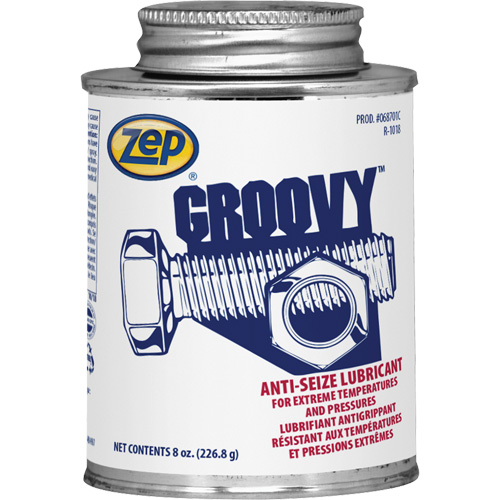 Lubrifiant antigrippage Groovy, 8 oz, Canette &agrave; dessus brosse, 2100°F (1100°C) Temp max. Nassau Supply