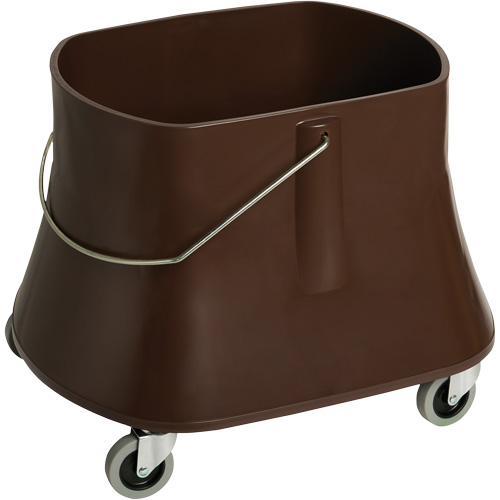 Seau pour vadrouille Champ, Capacit&eacute; de 10 gal. US (40 pintes), Brun Nassau Supply