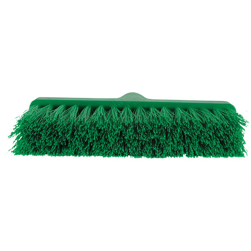 ColorCore Angle Head Broom, Medium Bristles, 10", Polypropylene, Green Nassau Supply