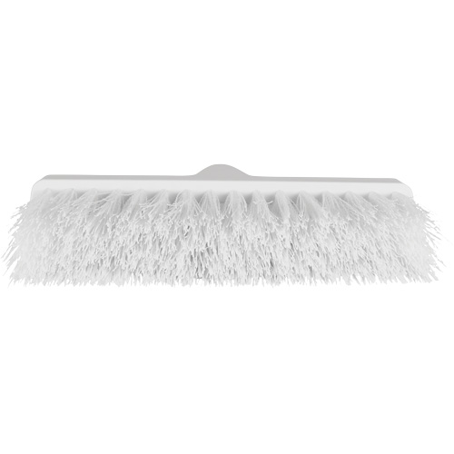 ColorCore Angle Head Broom, Medium Bristles, 10", Polypropylene, White Nassau Supply